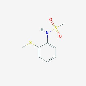 molecular formula C8H11NO2S2 B262598 N-[2-(methylsulfanyl)phenyl]methanesulfonamide 