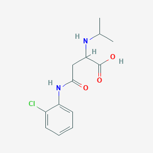molecular formula C13H17ClN2O3 B2625981 4-((2-Chlorophenyl)amino)-2-(isopropylamino)-4-oxobutanoic acid CAS No. 1026766-00-6