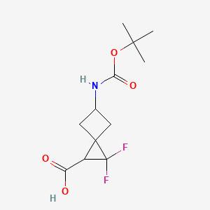 2,2-Difluoro-5-[(2-methylpropan-2-yl)oxycarbonylamino]spiro[2.3]hexane-1-carboxylic acid