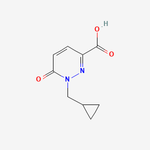molecular formula C9H10N2O3 B2625997 1-(Cyclopropylmethyl)-6-oxopyridazine-3-carboxylic acid CAS No. 1592622-86-0