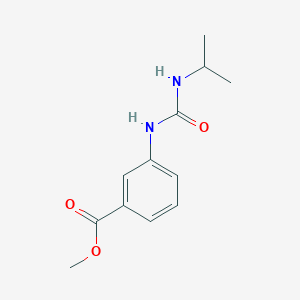 molecular formula C12H16N2O3 B2625998 3-(3-异丙基脲基)苯甲酸甲酯 CAS No. 672286-30-5