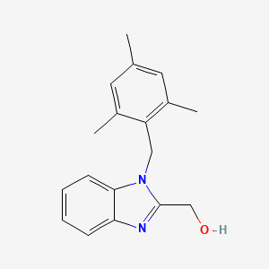 molecular formula C18H20N2O B2626007 [1-(mesitylmethyl)-1H-benzimidazol-2-yl]methanol CAS No. 637324-37-9