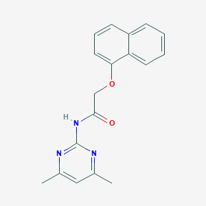 molecular formula C18H17N3O2 B262601 N-(4,6-dimethyl-2-pyrimidinyl)-2-(1-naphthyloxy)acetamide 