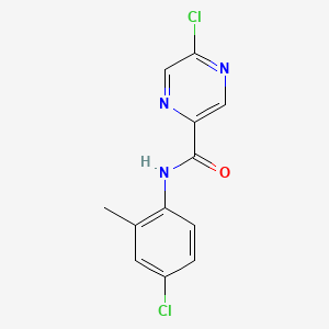 molecular formula C12H9Cl2N3O B2626013 5-chloro-N-(4-chloro-2-methylphenyl)pyrazine-2-carboxamide CAS No. 1919438-54-2