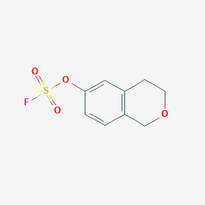 molecular formula C9H9FO4S B2626019 6-Fluorosulfonyloxy-3,4-dihydro-1H-isochromene CAS No. 2411299-29-9