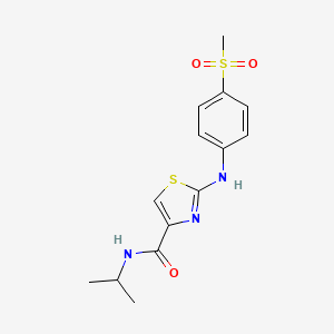 N-isopropyl-2-((4-(methylsulfonyl)phenyl)amino)thiazole-4-carboxamide