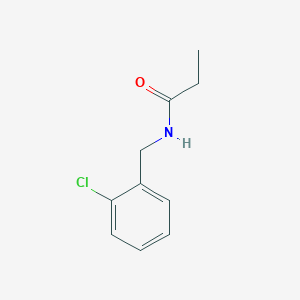 molecular formula C10H12ClNO B262605 N-(2-chlorobenzyl)propanamide 