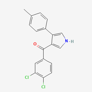 molecular formula C18H13Cl2NO B2626050 (3,4-Dichlorophenyl)(4-(4-methylphenyl)-1H-pyrrol-3-yl)methanone CAS No. 478031-66-2