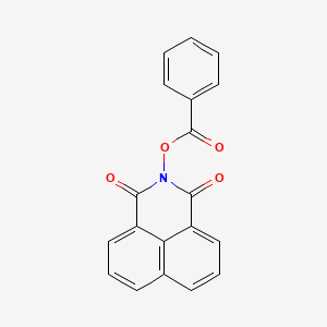 molecular formula C19H11NO4 B2626059 1,3-二氧代-1H-苯并[de]异喹啉-2(3H)-基苯甲酸酯 CAS No. 38863-02-4