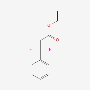 molecular formula C11H12F2O2 B2626062 Ethyl 3,3-difluoro-3-phenylpropanoate CAS No. 70260-26-3
