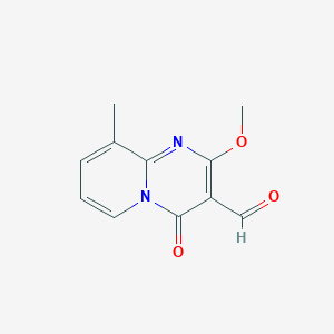 2-Methoxy-9-methyl-4-oxo-4H-pyrido[1,2-a]pyrimidine-3-carbaldehyde