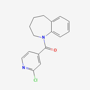 molecular formula C16H15ClN2O B2626071 (2-Chloropyridin-4-yl)-(2,3,4,5-tetrahydro-1-benzazepin-1-yl)methanone CAS No. 1208421-76-4