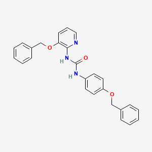 molecular formula C26H23N3O3 B2626082 1-(4-Phenylmethoxyphenyl)-3-(3-phenylmethoxypyridin-2-yl)urea CAS No. 1023557-87-0