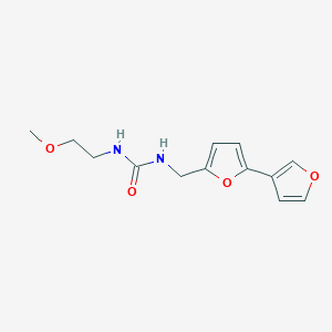 molecular formula C13H16N2O4 B2626088 1-([2,3'-联呋喃]-5-基甲基)-3-(2-甲氧基乙基)脲 CAS No. 2034489-16-0