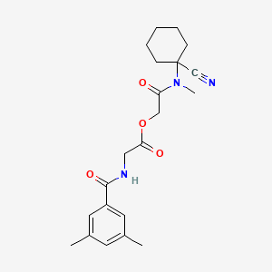 [(1-Cyanocyclohexyl)(methyl)carbamoyl]methyl 2-[(3,5-dimethylphenyl)formamido]acetate