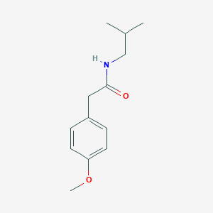 molecular formula C13H19NO2 B262610 2-(4-methoxyphenyl)-N-(2-methylpropyl)acetamide 