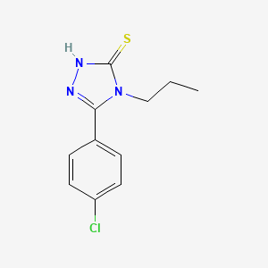 5-(4-chlorophenyl)-4-propyl-4H-1,2,4-triazole-3-thiol