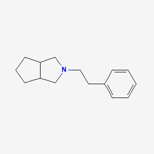 molecular formula C15H21N B2626109 2-(2-phenylethyl)-3,3a,4,5,6,6a-hexahydro-1H-cyclopenta[c]pyrrole CAS No. 2327332-68-1