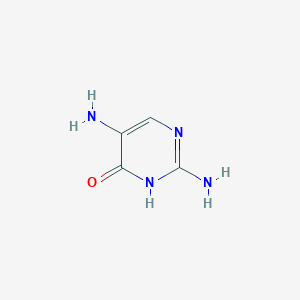 molecular formula C4H6N4O B2626149 2,5-二氨基嘧啶-4(3H)-酮 CAS No. 77994-12-8