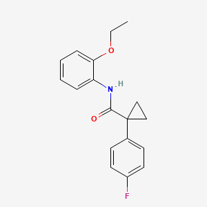 molecular formula C18H18FNO2 B2626158 N-(2-ethoxyphenyl)-1-(4-fluorophenyl)cyclopropanecarboxamide CAS No. 1091381-52-0
