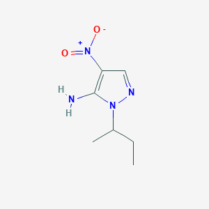 molecular formula C7H12N4O2 B2626161 1-sec-Butyl-4-nitro-1H-pyrazol-5-amine CAS No. 1247716-36-4