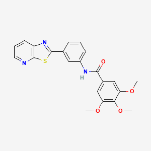 3,4,5-trimethoxy-N-(3-(thiazolo[5,4-b]pyridin-2-yl)phenyl)benzamide