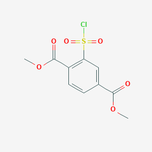 molecular formula C10H9ClO6S B2626196 1,4-二甲基 2-(氯磺酰基)苯-1,4-二甲酸酯 CAS No. 80998-70-5