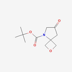 molecular formula C11H17NO4 B2626197 Tert-butyl 7-oxo-2-oxa-5-azaspiro[3.4]octane-5-carboxylate CAS No. 2253640-79-6