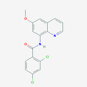 molecular formula C17H12Cl2N2O2 B2626216 2,4-dichloro-N-(6-methoxyquinolin-8-yl)benzamide CAS No. 1331352-41-0