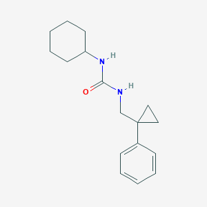 molecular formula C17H24N2O B262623 N-cyclohexyl-N'-[(1-phenylcyclopropyl)methyl]urea 