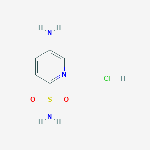 molecular formula C5H8ClN3O2S B2626275 5-氨基-2-磺酰胺盐酸盐 CAS No. 2230800-15-2