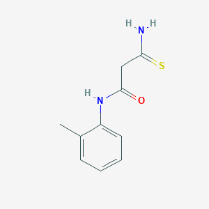 molecular formula C10H12N2OS B2626292 2-氨基甲酰基硫代-N-(2-甲基苯基)乙酰胺 CAS No. 565198-67-6