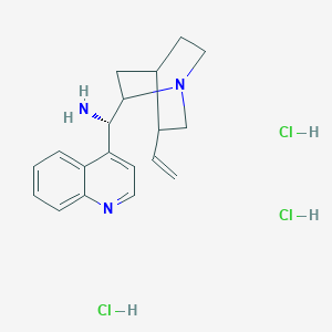 molecular formula C19H26Cl3N3 B2626302 9-Amino-(9-deoxy)epi-cinchonidine trihydrochloride CAS No. 1263486-03-8