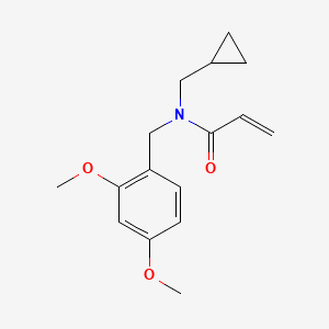 molecular formula C16H21NO3 B2626303 N-(cyclopropylmethyl)-N-[(2,4-dimethoxyphenyl)methyl]prop-2-enamide CAS No. 2094628-10-9