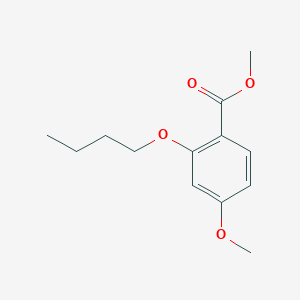 molecular formula C13H18O4 B2626319 Methyl 2-butoxy-4-methoxybenzoate CAS No. 942132-98-1