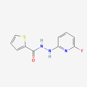 molecular formula C10H8FN3OS B2626329 N'-(6-fluoro-2-pyridinyl)-2-thiophenecarbohydrazide CAS No. 338780-86-2