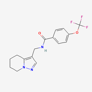 N-((4,5,6,7-tetrahydropyrazolo[1,5-a]pyridin-3-yl)methyl)-4-(trifluoromethoxy)benzamide