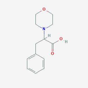molecular formula C13H17NO3 B2626356 2-Morpholin-4-yl-3-phenylpropanoic acid CAS No. 41998-40-7