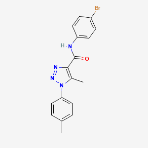 molecular formula C17H15BrN4O B2626363 N-(4-溴苯基)-5-甲基-1-(4-甲基苯基)-1H-1,2,3-三唑-4-甲酰胺 CAS No. 902887-25-6