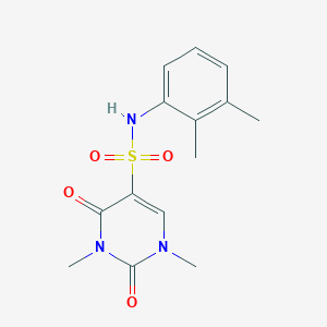 molecular formula C14H17N3O4S B2626369 N-(2,3-二甲苯基)-1,3-二甲基-2,4-二氧代-1,2,3,4-四氢嘧啶-5-磺酰胺 CAS No. 874806-63-0