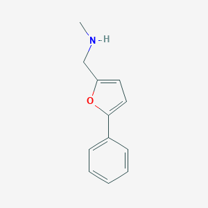 molecular formula C12H13NO B262638 N-methyl-1-(5-phenylfuran-2-yl)methanamine 