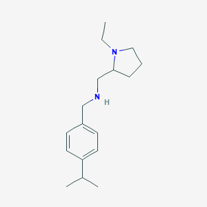 N-[(1-ethyl-2-pyrrolidinyl)methyl]-N-(4-isopropylbenzyl)amine
