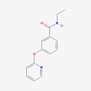 molecular formula C14H14N2O2 B2626393 N-乙基-3-(吡啶-2-基氧基)苯甲酰胺 CAS No. 1797017-60-7