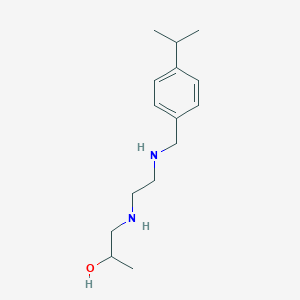 molecular formula C15H26N2O B262640 1-[(2-{[4-(Propan-2-yl)benzyl]amino}ethyl)amino]propan-2-ol 