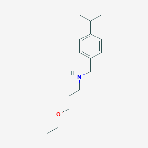 molecular formula C15H25NO B262641 N-(3-ethoxypropyl)-N-(4-isopropylbenzyl)amine 