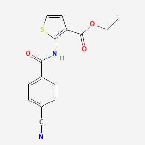 B2626412 Ethyl 2-(4-cyanobenzamido)thiophene-3-carboxylate CAS No. 864940-47-6