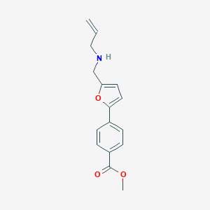 molecular formula C16H17NO3 B262643 Methyl 4-{5-[(prop-2-en-1-ylamino)methyl]furan-2-yl}benzoate 