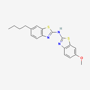 molecular formula C19H19N3OS2 B2626430 6-butyl-N-(6-methoxybenzo[d]thiazol-2-yl)benzo[d]thiazol-2-amine CAS No. 862975-38-0