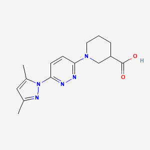 1-(6-(3,5-dimethyl-1H-pyrazol-1-yl)pyridazin-3-yl)piperidine-3-carboxylic acid