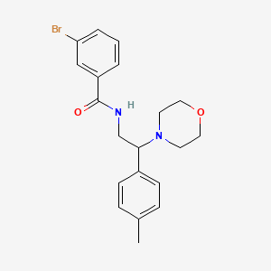 3-bromo-N-(2-morpholino-2-(p-tolyl)ethyl)benzamide